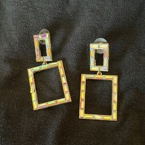 Colorful Geometric Drop Earrings